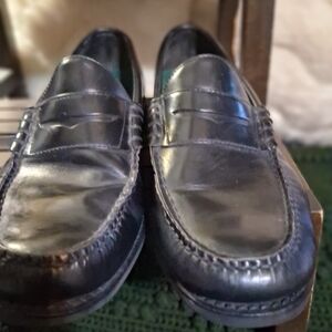 Classic Black Leather Loafers